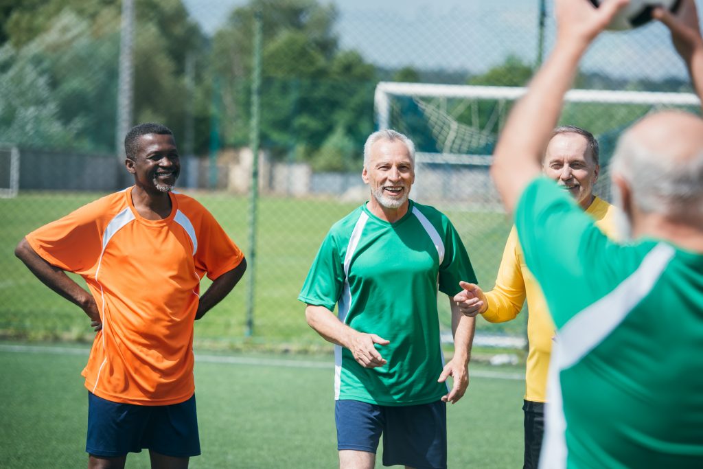 Fußball mit Freunden